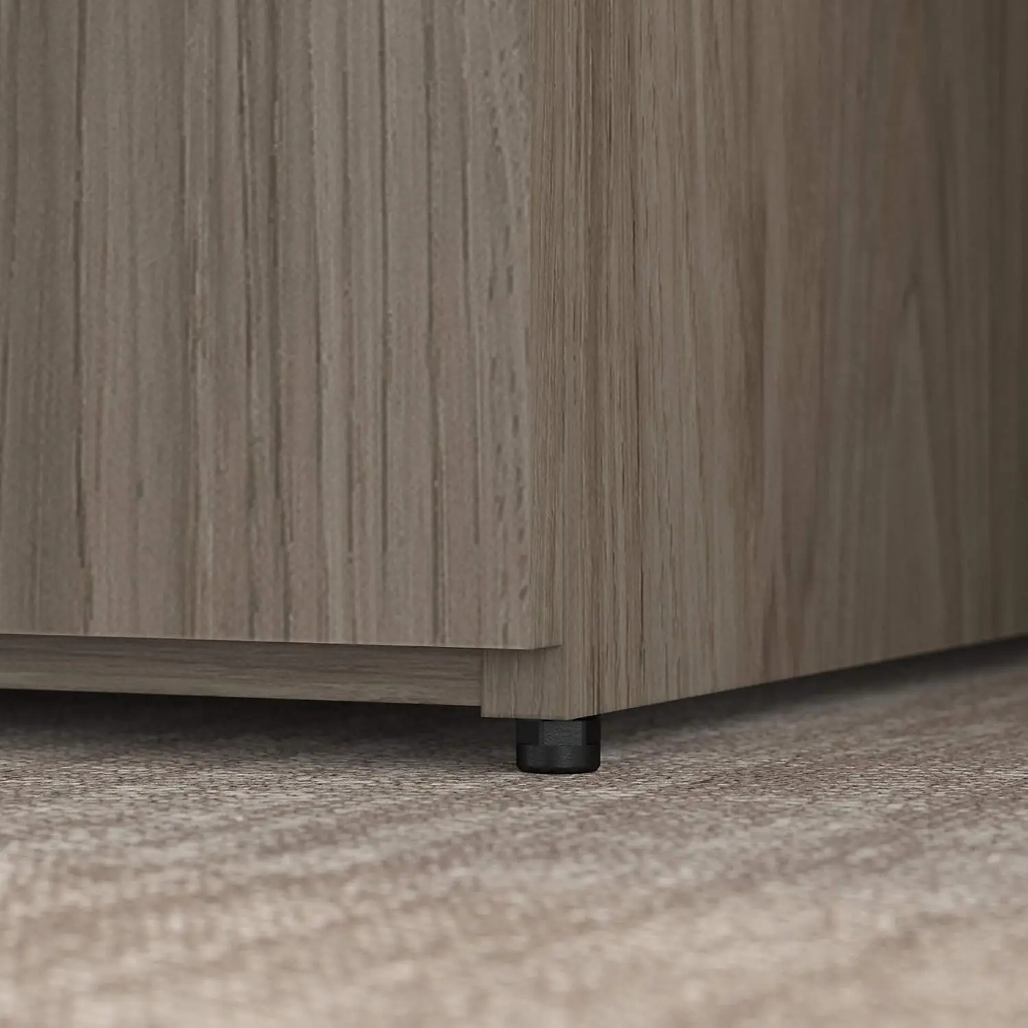 Kantoor 500 36W Opbergkast Met Deuren In Moderne Hickory-Geassembleerd