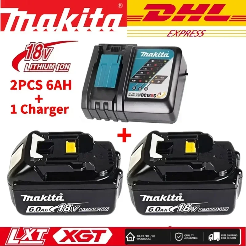 

DHL Ship Makita 6.0 18V Rechargeable Li-ion Battery DC18RF BL1840 BL1830 BL1430BL1440 DC18RC Charging Tools Battery