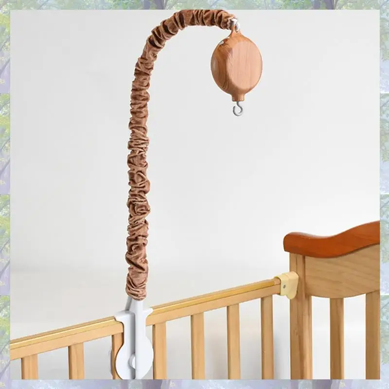 جديد وصول جرس السرير حامل تقليد الخشب الحبوب إطار غطاء من القماش تقليد الخشب الحبوب السرير جرس قلادة الخشب الحبوب صندوق تشغيل الموسيقى