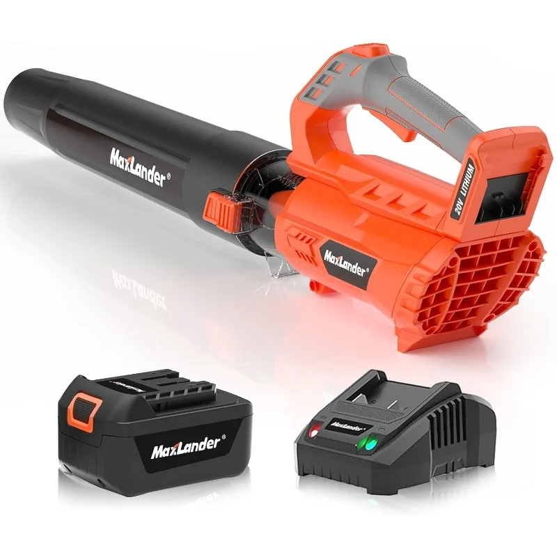 

Leaf Blower Cordless - 20V Electric Cordless Leaf Blower with Battery and Charger, 4.0Ah Battery Powered