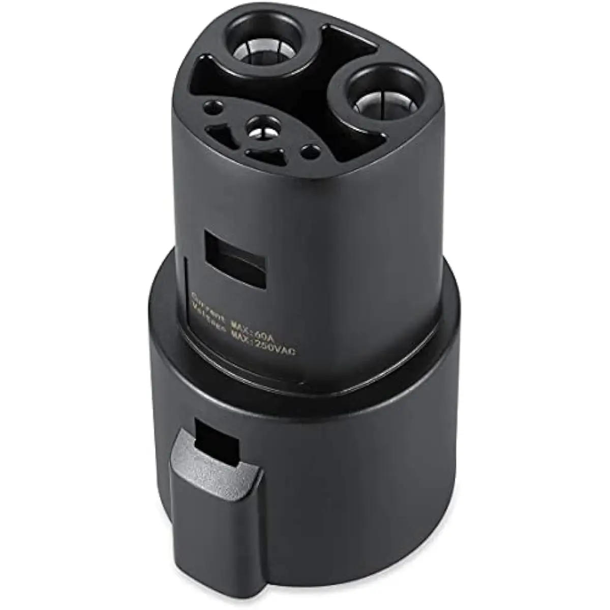 Lectron-Adaptateur de charge J1772 vers placements, 60 A, 250V AC, compatible avec SAE J1772, chargeur noir