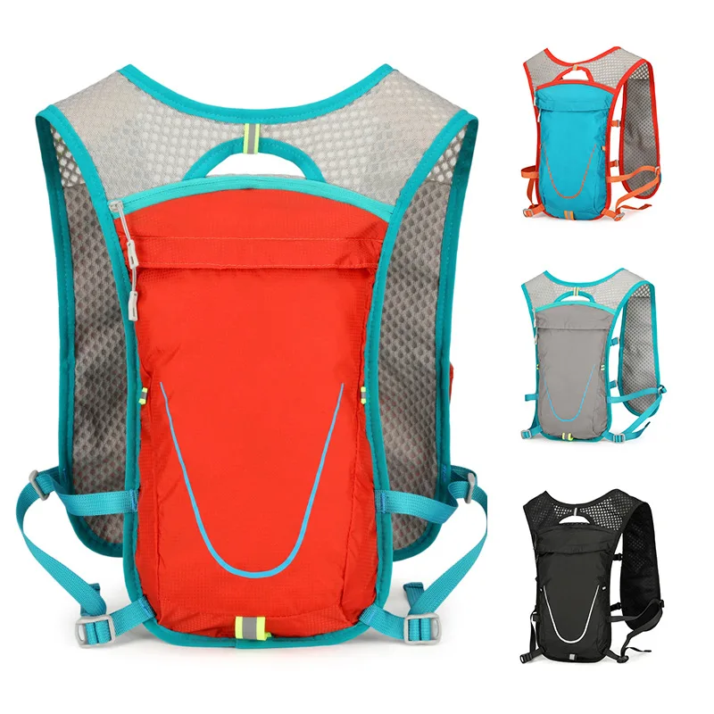 Ultra-light cross-country marathon sports hiking backpack, outdoor running fitness bag, 5L breathable backpack
