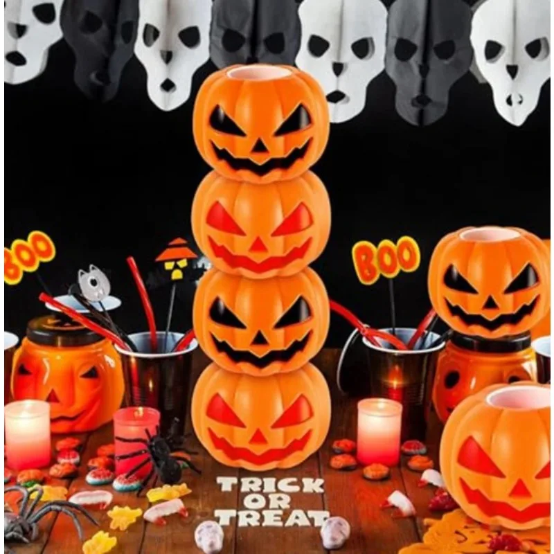 5/1Pcs Halloween Pumpkin Ghost Squeeze Pinch Toy Kids Favors Halloween Party Supplies Stress Relief Fidget Toys Birthday Gifts