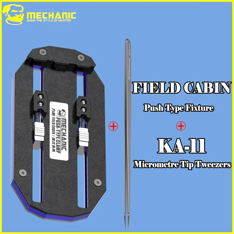 

Набор прецизионных инструментов MECHANIC FIELD CABIN: 76-мм зажим с микротонкими пинцетами KA-11 для профессионального ремонта электроники