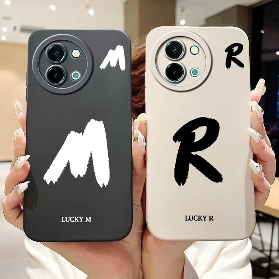 

Новый модный чехол для телефона с буквенным принтом для Vivo Y38 Y58, мягкий силиконовый противоударный чехол для Y58 Y38 5G, чехлы-бамперы