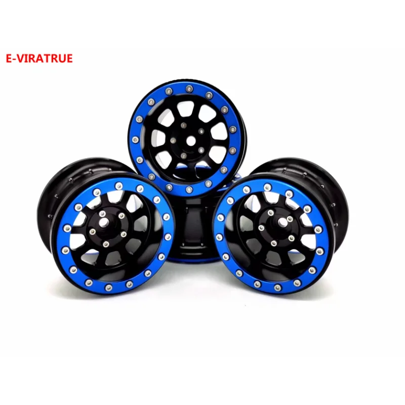 E-VIRATRUE Axial RYFT RBX10 1/10 Scale Rock Bouncer /Losi Hammer Rey U4 1/10 2.2''Aluminum Wheel 4pcs