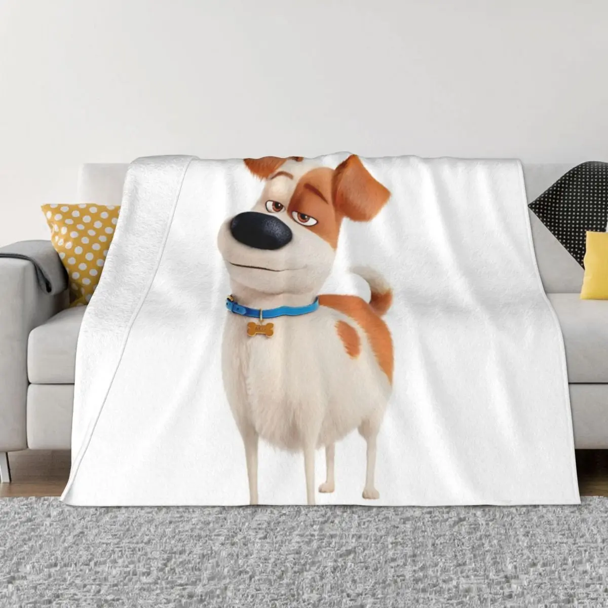 Max From The Secret Life of Pets Throw Blanket Tourist Blanket Giant Sofa Blanket Thermal Blanket