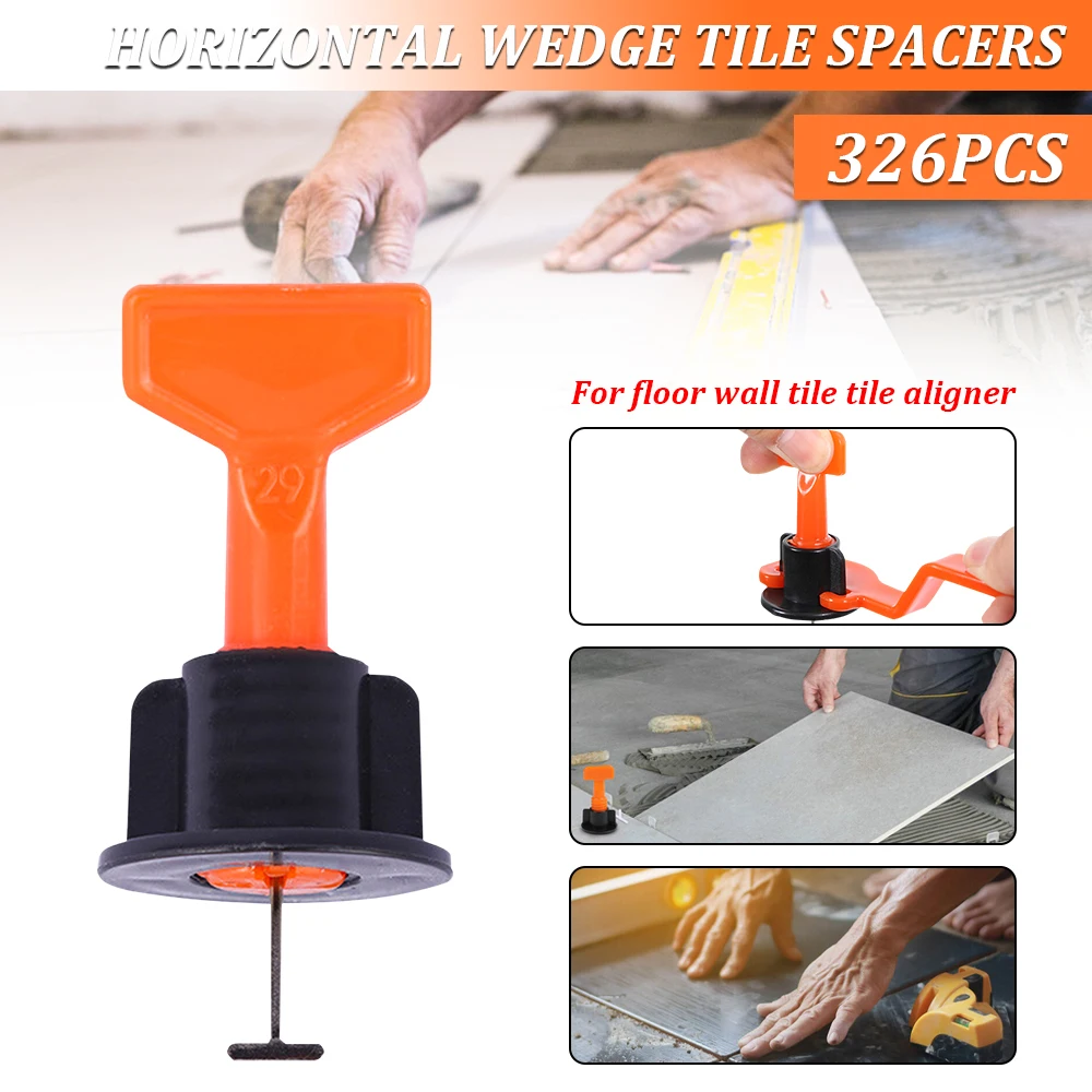 

300+25+1pcs Tile Leveling System Level Tile Spacer Wall Leveler Wedges Spacers Flooring Reusable Wall Tile Carrelage Leveling