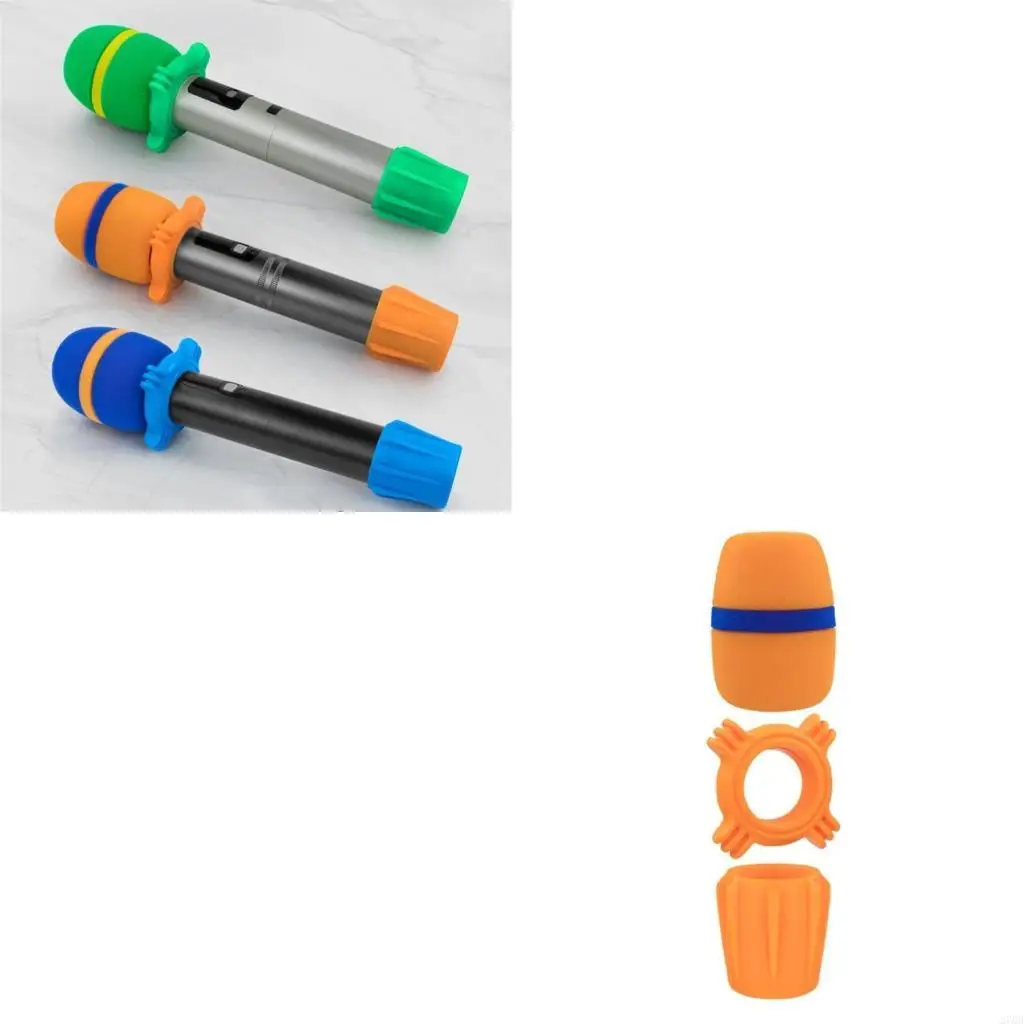 

Microphone AntiRoll Rings Foam Windscreens Windshield For Noise Reductions