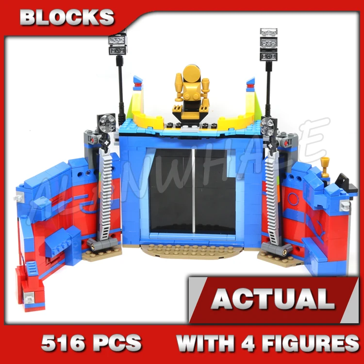 516pcs Super Fighter Revengers Arena Clash Sliding Gate Wall Grandmaster 10749 Building Blocks Toy Compatible With Model