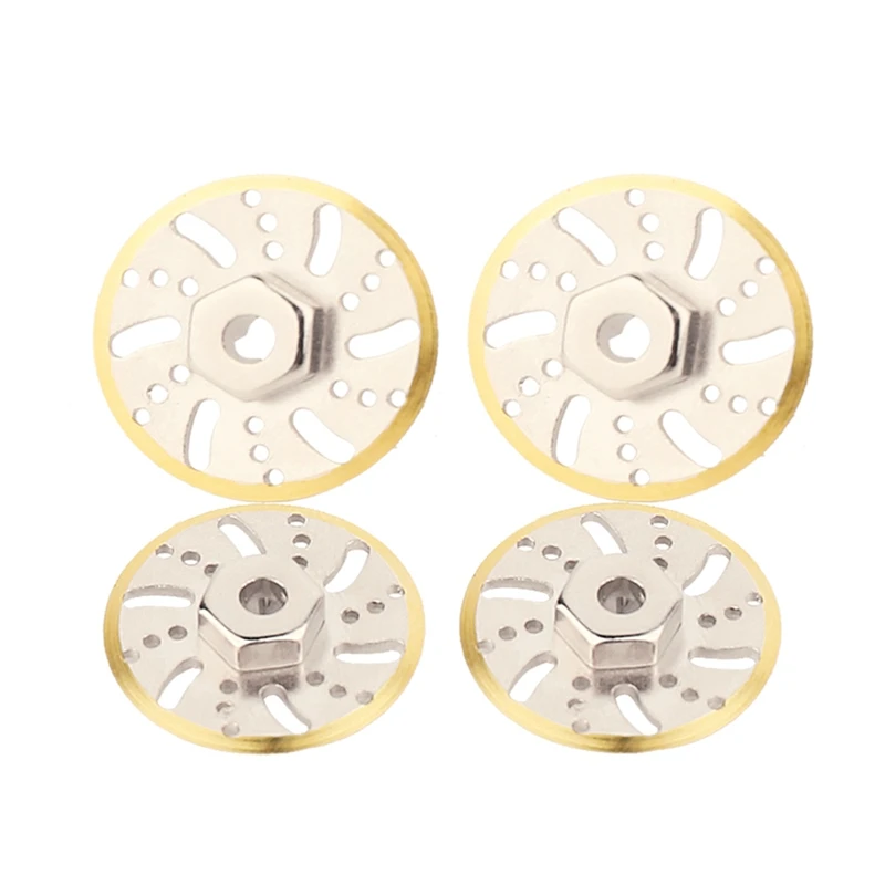 Brass Wheel Hex Adapter Axle Counter Weight Brake Disc For Axial SCX24 1/24 RC Crawler Car Upgrade Parts