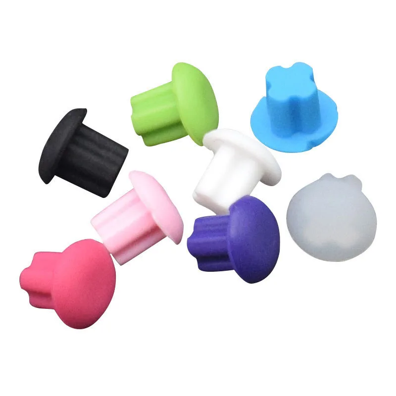 20/50 Buah Earphone Silikon 3.5Mm Steker Debu Antarmuka Audio Laptop Komputer Tahan Debu Penutup Jack Headphone Tahan Air