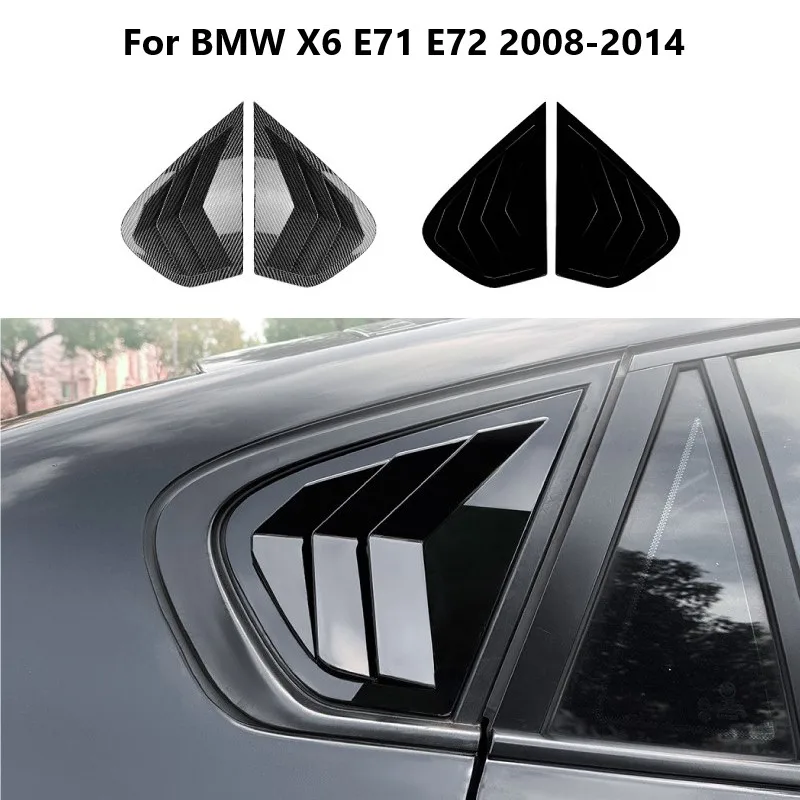 

Car Rear Window Louver For BMW X6 E71 E72 2008-2014 Shutter Blinds Cover Trim Exterior Tuning Aftermarket Car Accessories