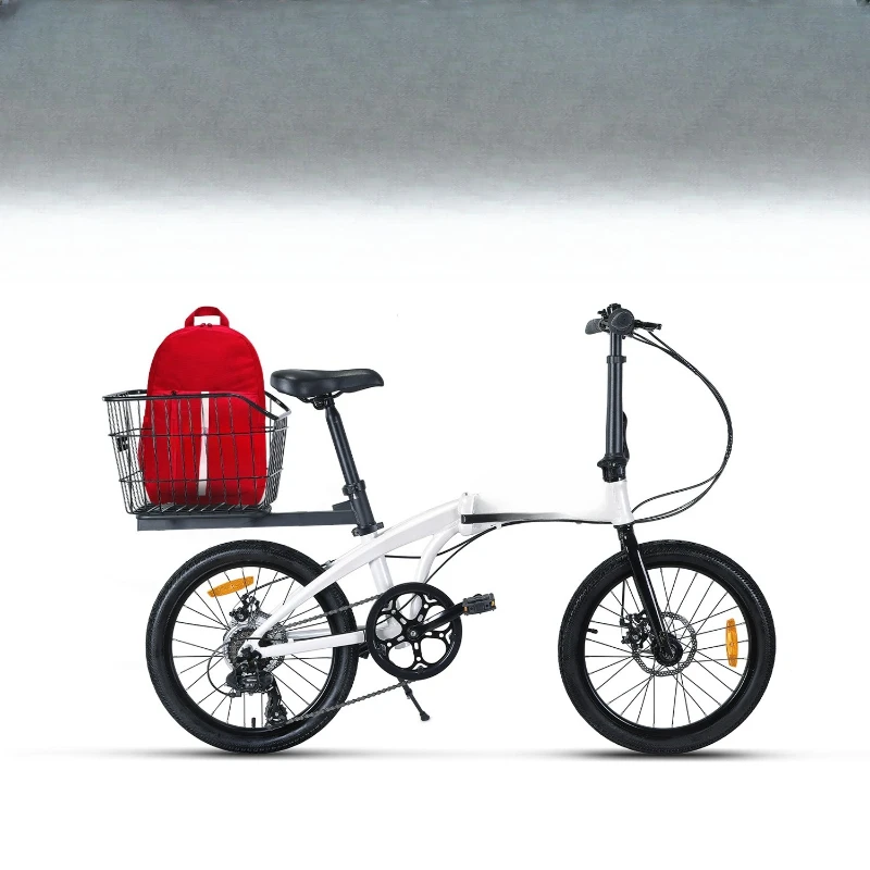 

Student folding bicycle 20-inch aluminum alloy ultra-light variable speed teenager boys and girls pedal bicycle