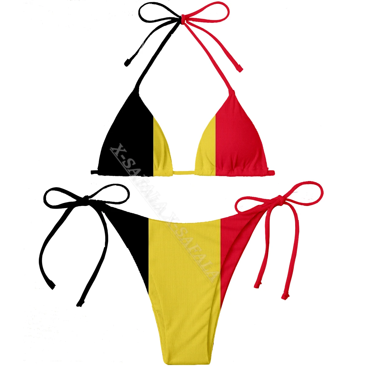 Europe Country Portugal Sweden Switzerland Belgium Flag 3D Print Women Micro Bikini Set Summer Beachwear Sexy Beach Bathing Suit