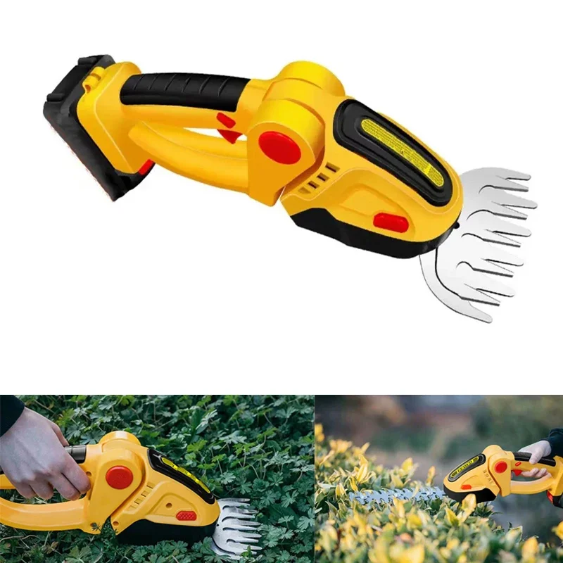 2 in 1 Electric Hedge Trimmer For Makita 18V Li-ion Battery Cordless Lawn Mower Garden Bush Scissors Grass Scissors Power Tool