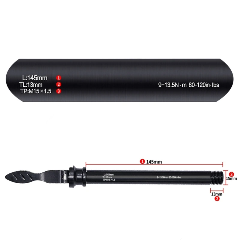 

Easy Installation Light Weight Quick Release Thru Axles Skewers High Strength for Bicycles 10cm Front Fork Shafts Levers