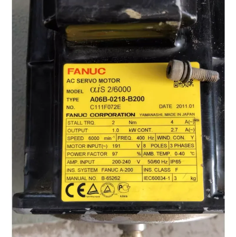 

A06B-0218-B200 New Fanuc Motor IN STOCK Fast ship