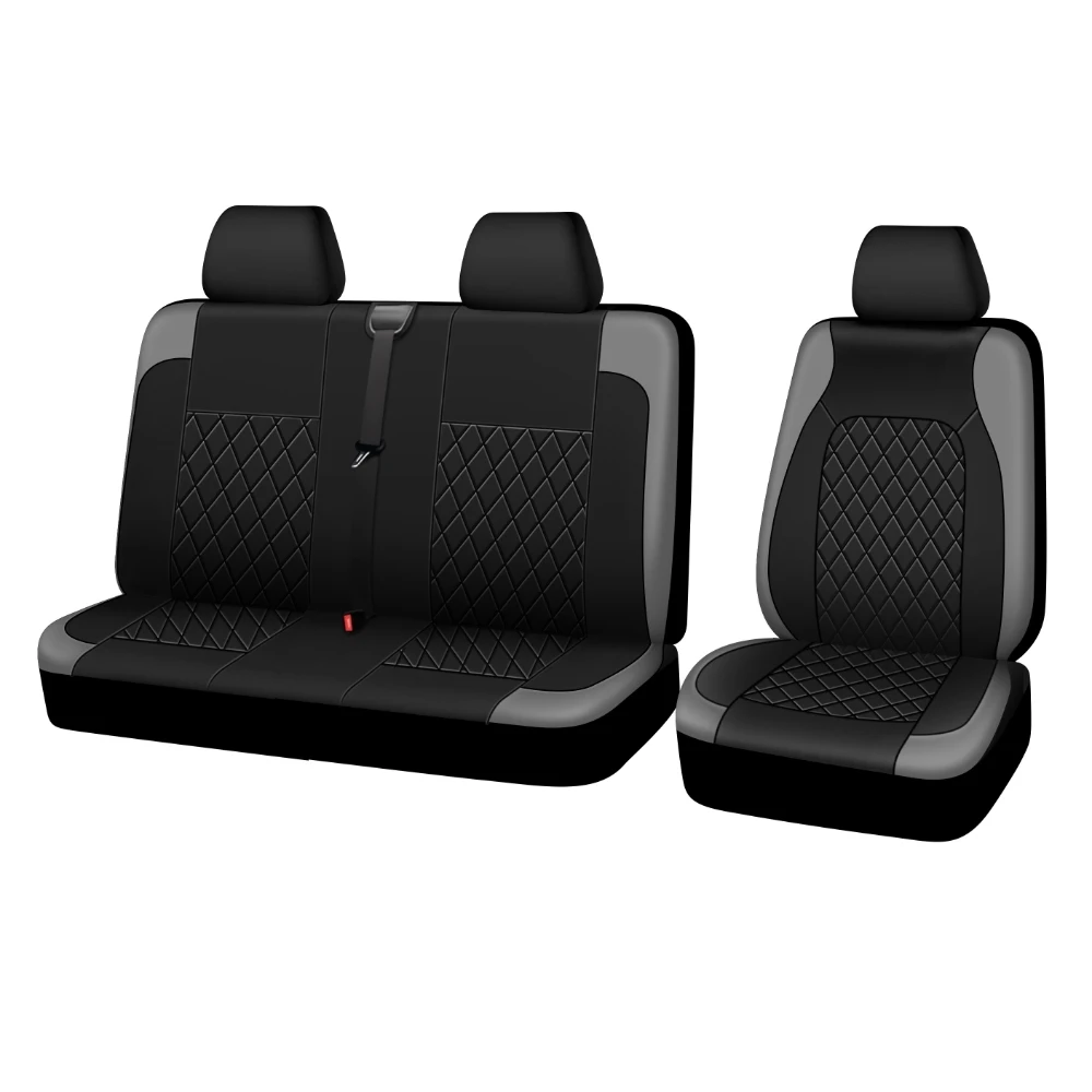 2+1 autostoelhoes PU-materiaal Modieus auto-interieur