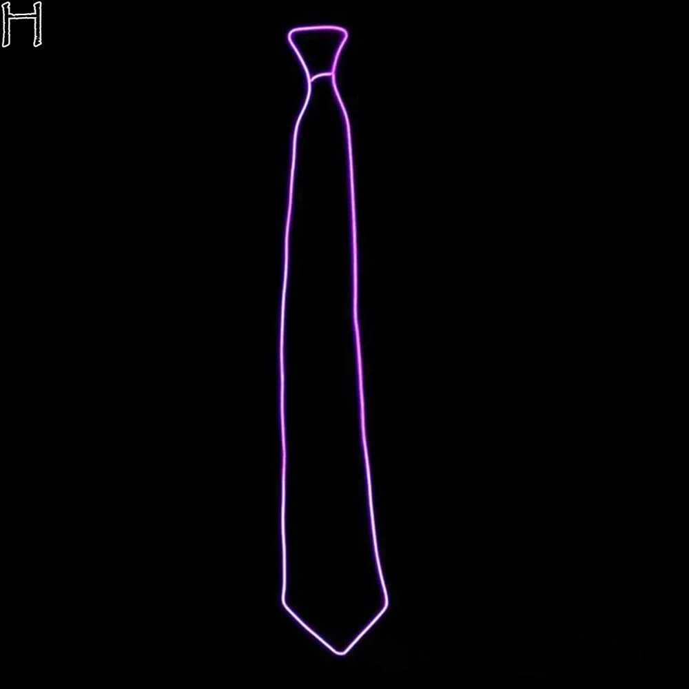 

DJ Bar Club Uniform Casual Business Party For Women For Men EL Wire Neon Suits Luminous Tie Neck Ties LED Tie Glowing Tie