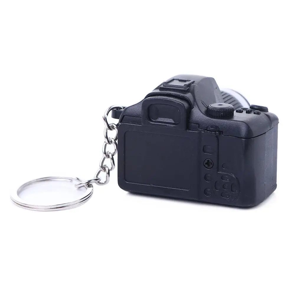 هدية عيد ميلاد لطيفة مع الصوت كاميرا إبداعية قلادة صغيرة محاكاة كاميرات الكاميرا المفاتيح وامض كاميرا المفاتيح اللعب