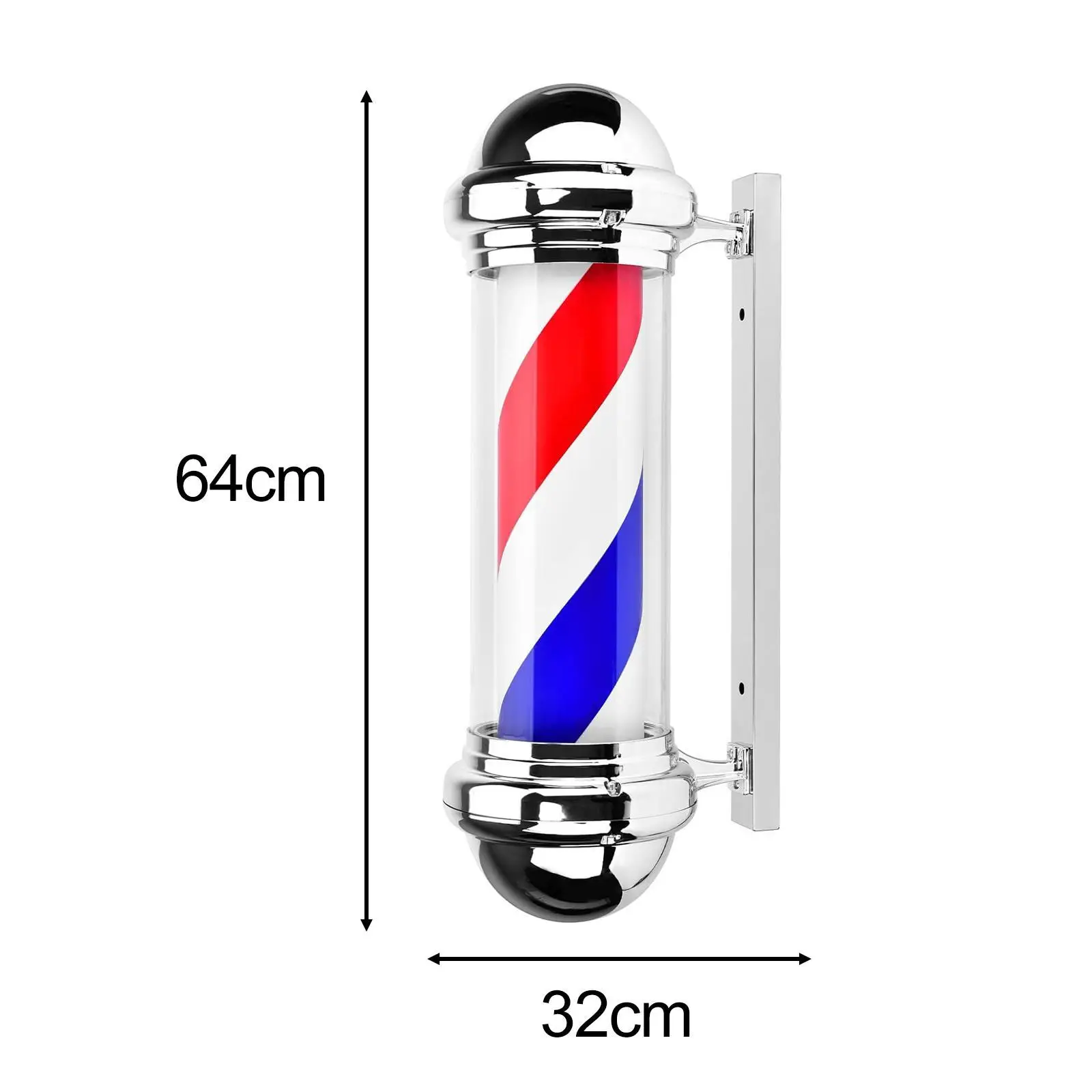Barber Pole Light LED Mounted Sturdy Signage Light Easy