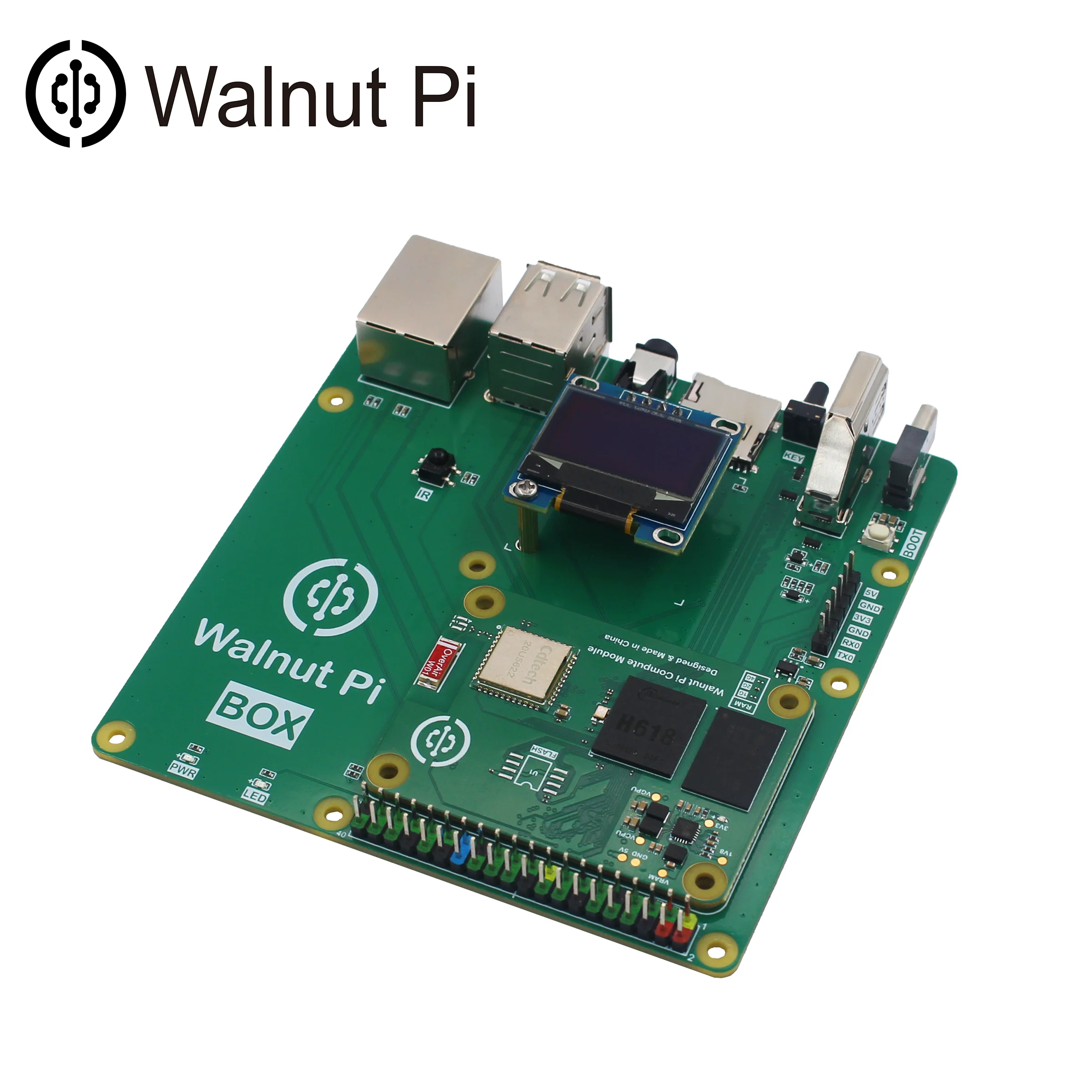 Walnut Pi BOX 1/2/4GB Allwinner H618 WiFi Bluetooth Mini PC Development Board SBC Single Board Computer WalnutPi Raspberry Pi