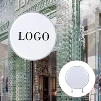 LED Light Box Double Sided Round 60cm Waterproof Illuminated Sign Board Light Advertising,For Restaurants,Snack Bars,Shops