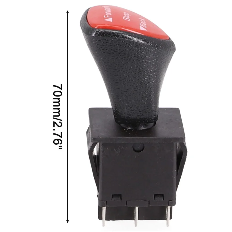 6 Pin DPDT Latching Slide Rocker Switch Forward Stop Back Control KCD46046P Reliable For 125V And 250V Applications