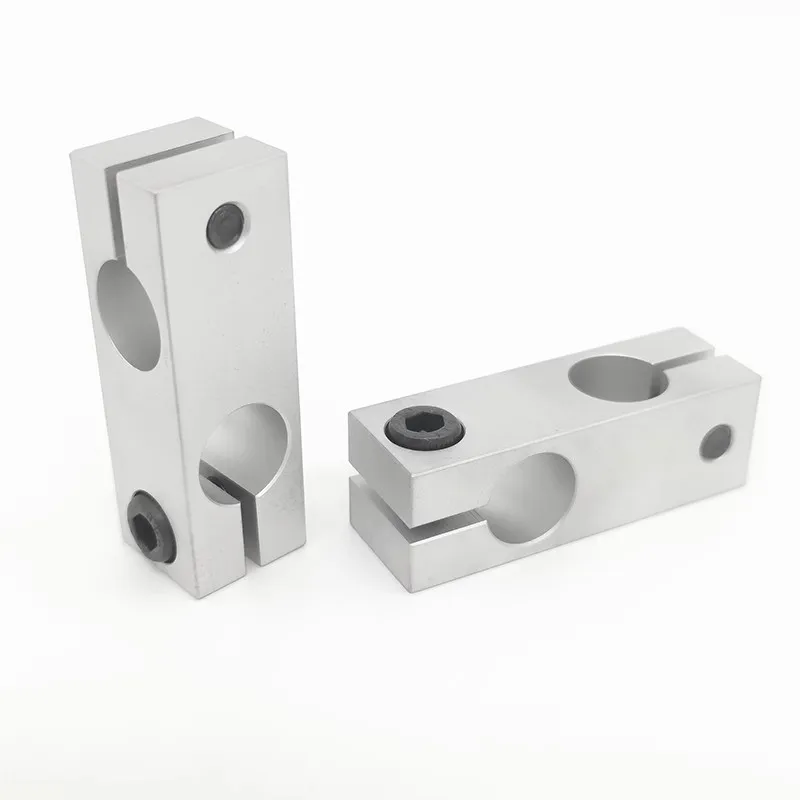Pillar fixing clamp vertical fixed diameter fastening aluminum alloy optical axis cross block steel pipe fixing bracket connecti