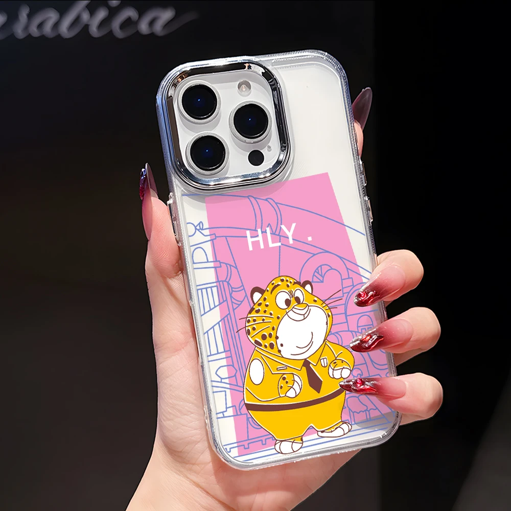 Чехол для телефона Disney Zootopia Judy Nick для OPPO Reno5 Reno6 Reno8 Reno11 Reno12 Reno13 Reno14 T F Pro 4G 5G, прозрачный мягкий чехол