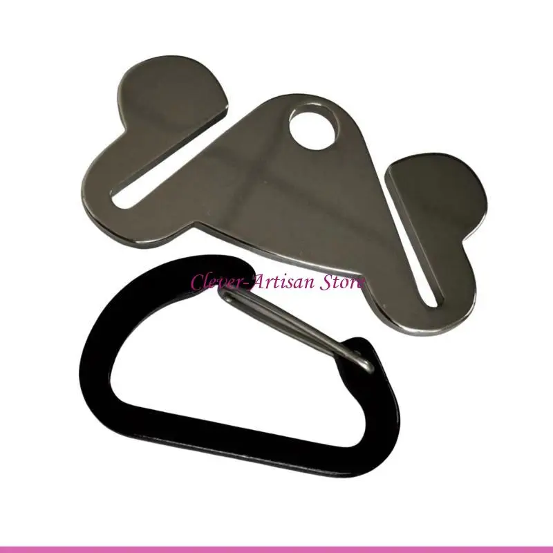 E06B حقيبة براز الكلاب القابلة للتعليق، مشبك قوي وآمن، حامل حقيبة براز الحيوانات الأليفة للمشي #2