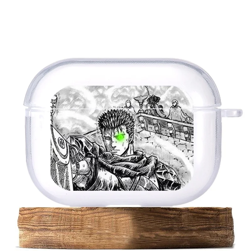 

Japanese anime Berserk Guts Zodd Earphone Case For AirPods4 1 2 3 Pro Soft silicone wireless Bluetooth headphone case