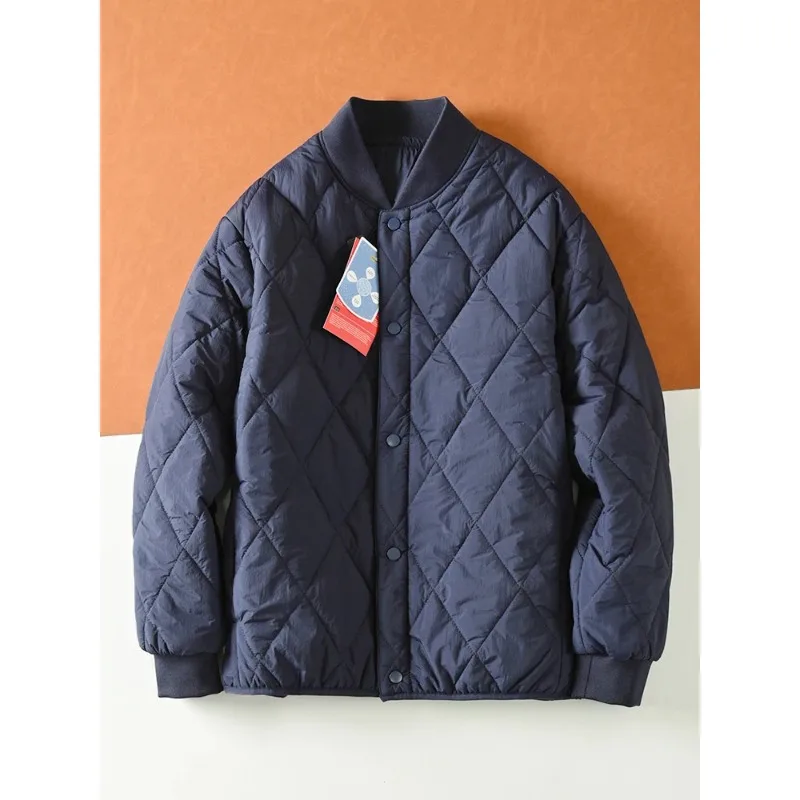 Lightweight Warm Stiched Cotton Ball Collar Winter Men Women Comfortable Windproof Cold Resistant Layering Cotton Coat