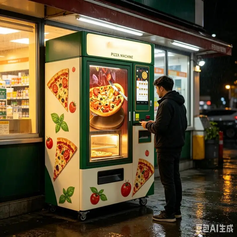 Pizza Vending Machine Customized Intelligent Food Locker Automatic Pizza Preparation Machine