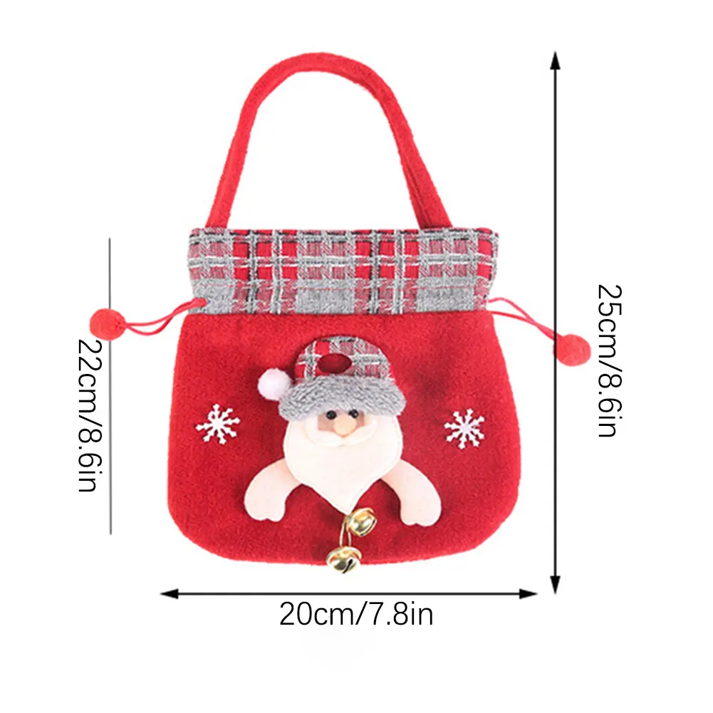 Per borse regalo di Natale Custodia per imballaggio regalo portatile a tema natalizio per feste