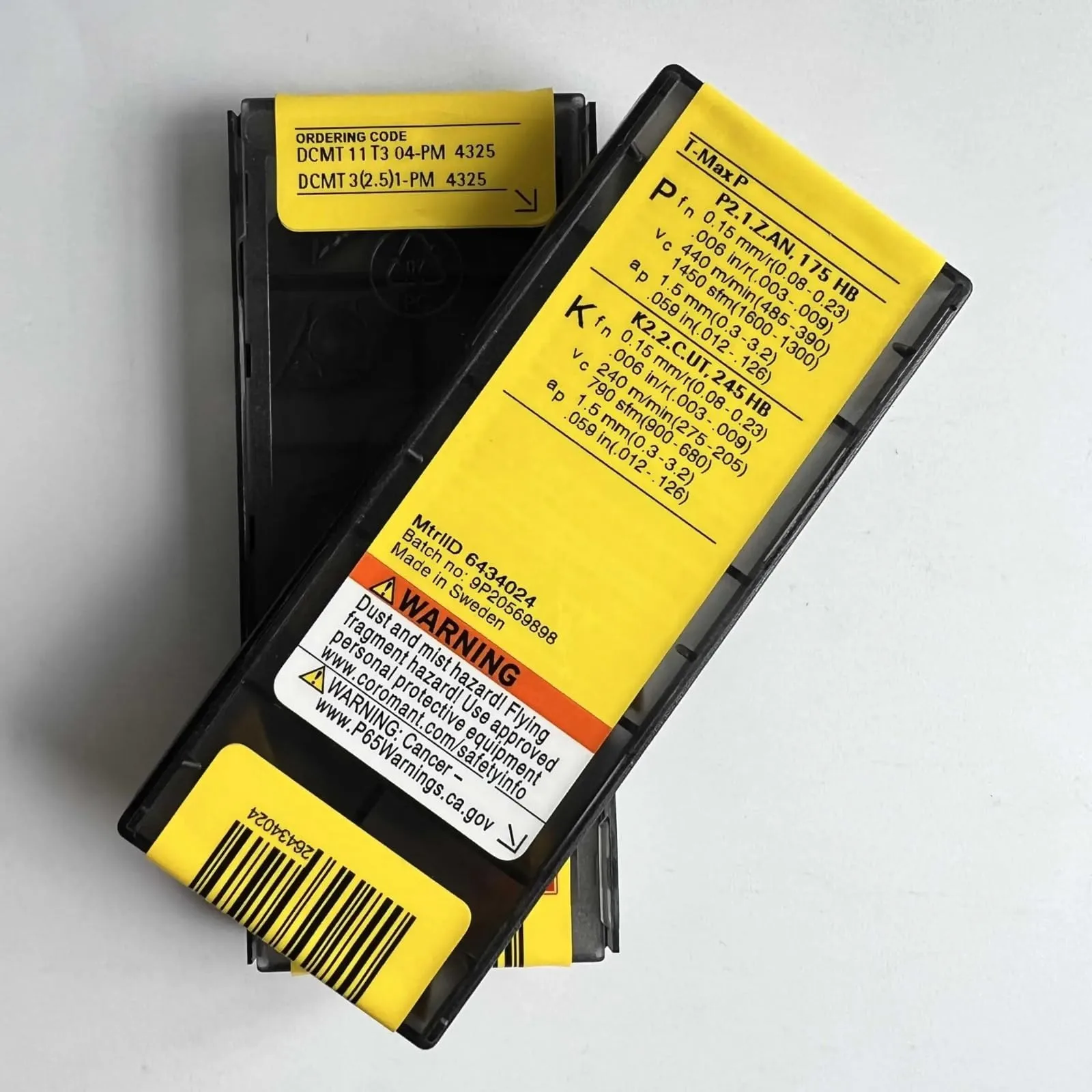 Outil de lame CNC en alliage dur d'origine SANDVIK/DCMT11T304-PM 4325 10 pièces