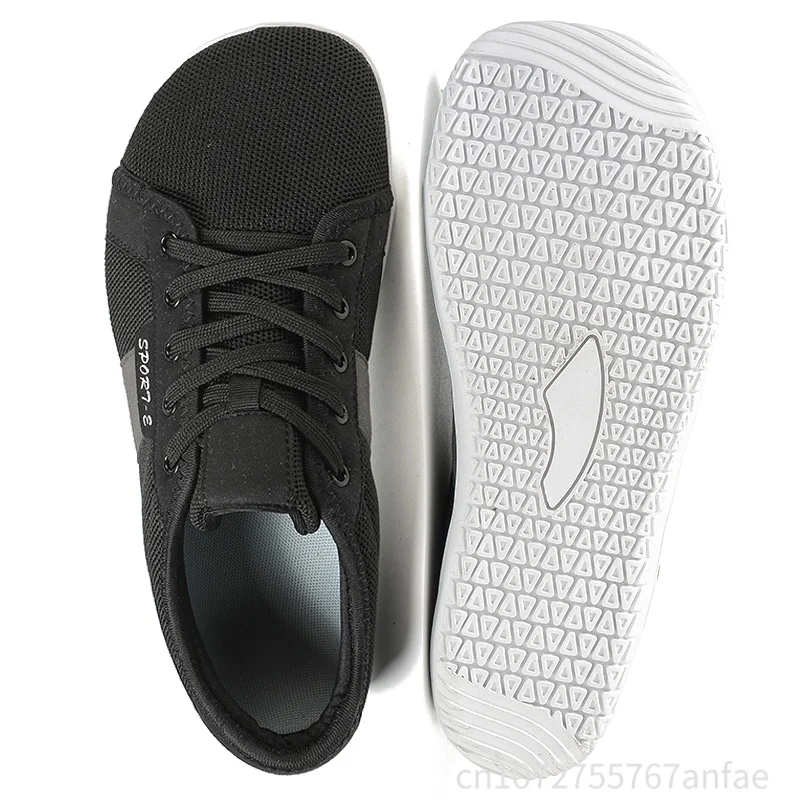 

Summer Men's Wide Footed Casual Shoes Barefoot Flat Shoes Minimalist Vulcanized Shoes Running Shoes Non-Slip Walking Shoes