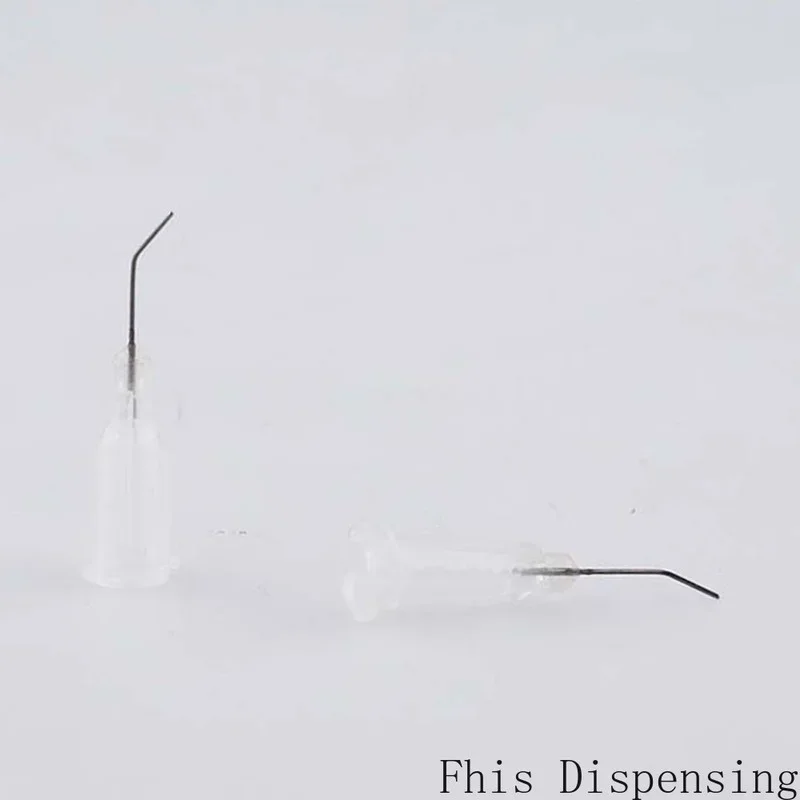 Pack Of 100สแตนเลส Distribution Blunt Tip 27G 45องศาข้อศอก Dispensing เข็ม