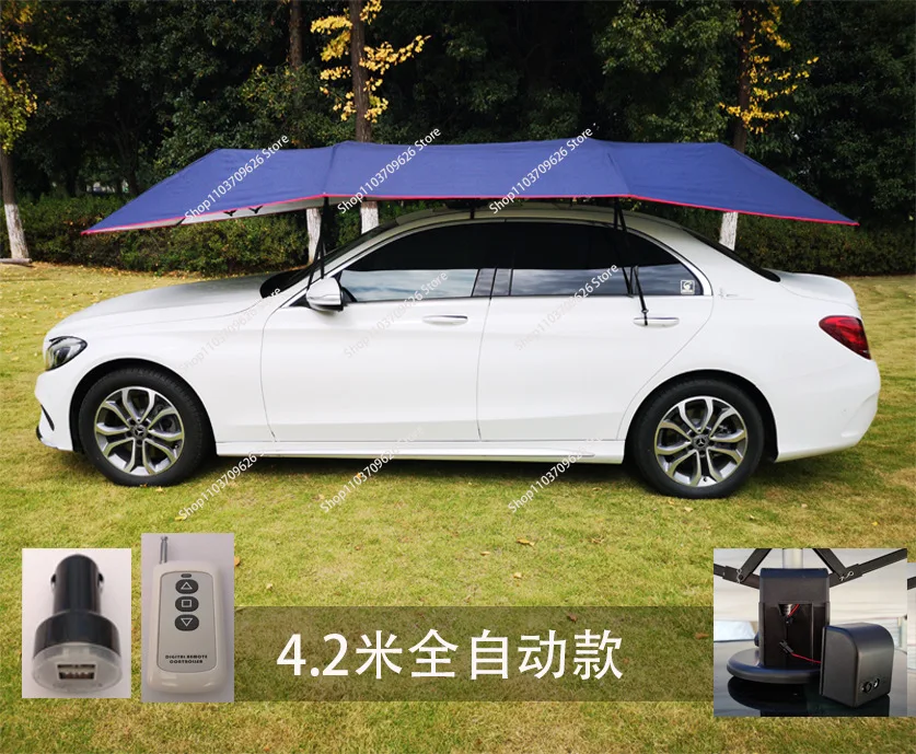 New car sunshade roof full automatic telescopic shed heat insulation roof tent full automatic