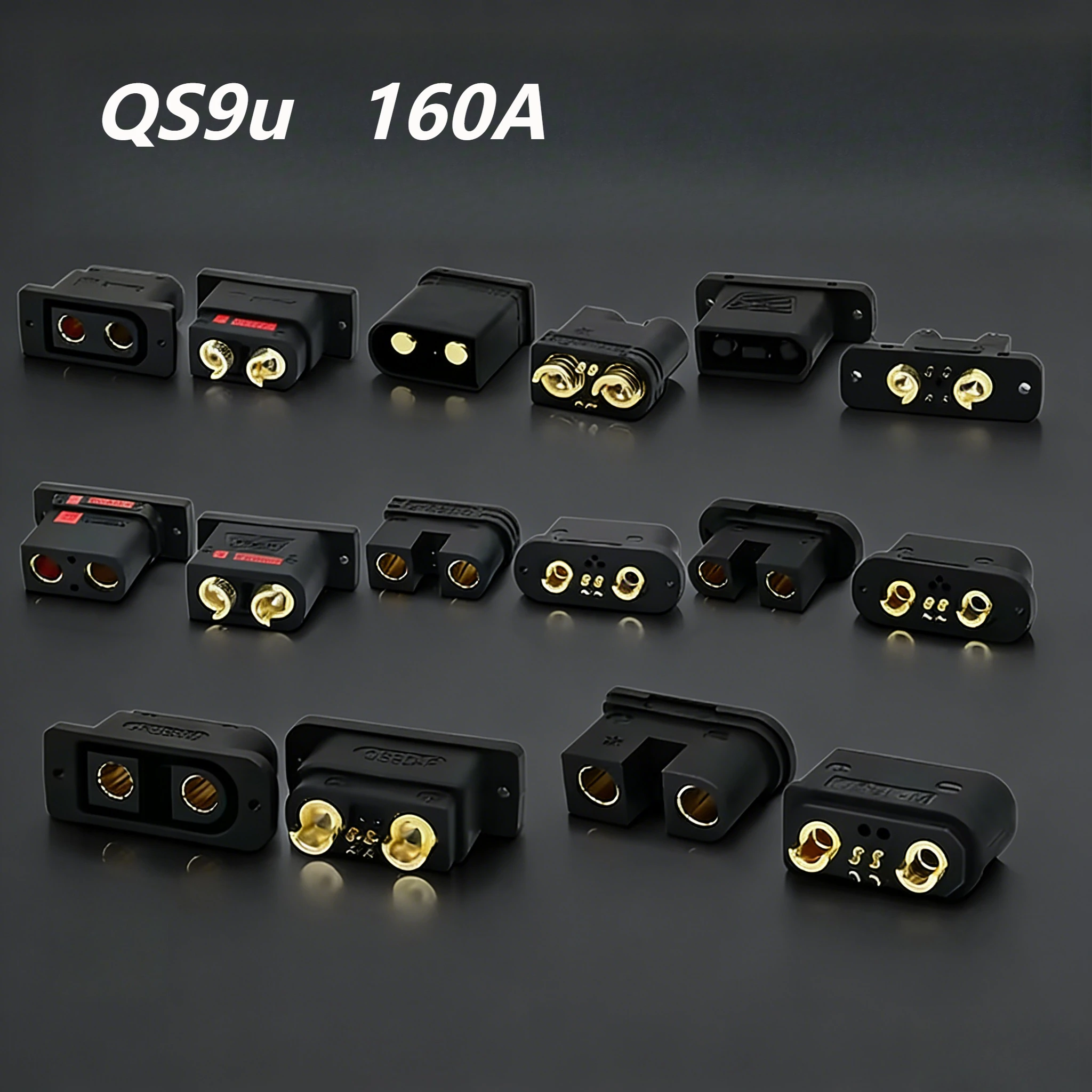 Upgrade Anti Spark Power Plug QS9U 160A High Drone Large Male Connector Female Battery Traversing Machine Range Current Scooter