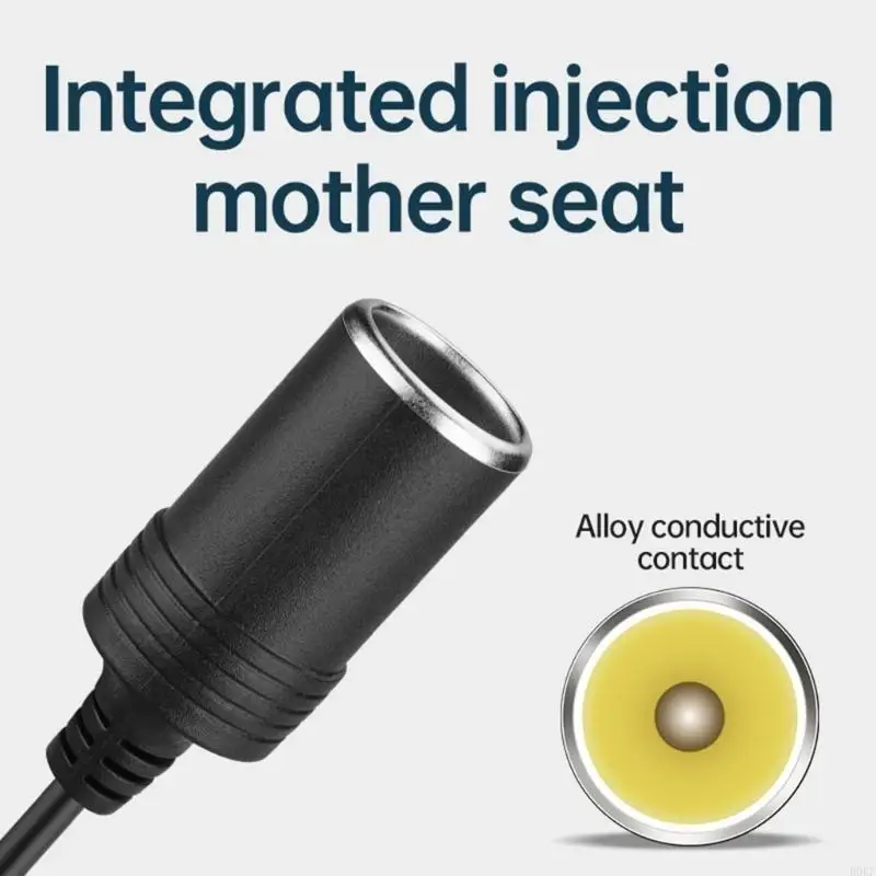 

B0KF 5V USB A Male to 12V Car Cigarettes Socket Female Converters Extension