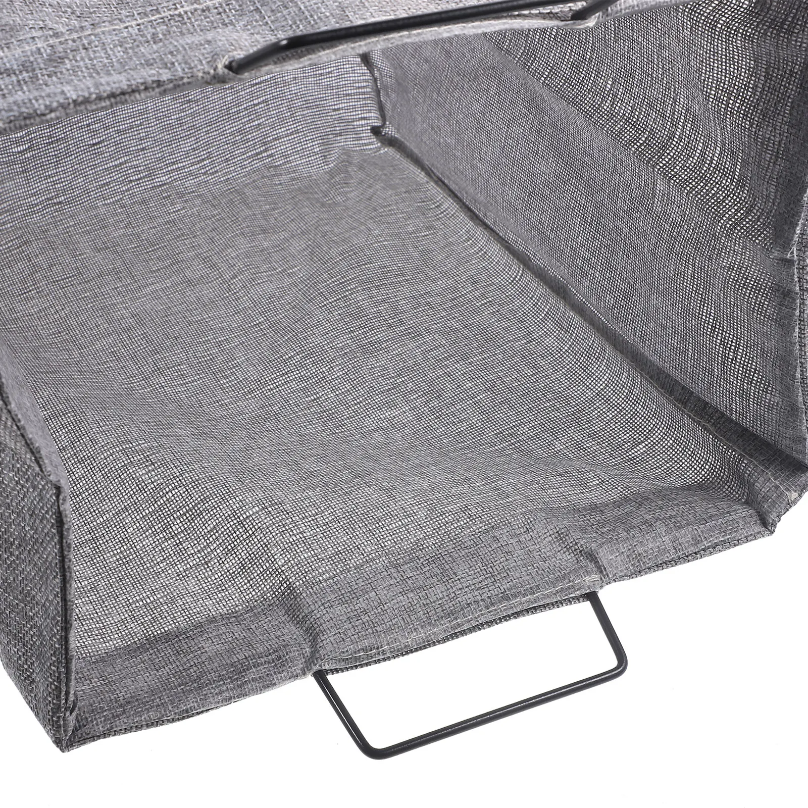 

Iron Frame Foldable Laundry Basket Large Capacity Soft Cotton Linen Fabric Multi Functional Clothes Storage Hamper