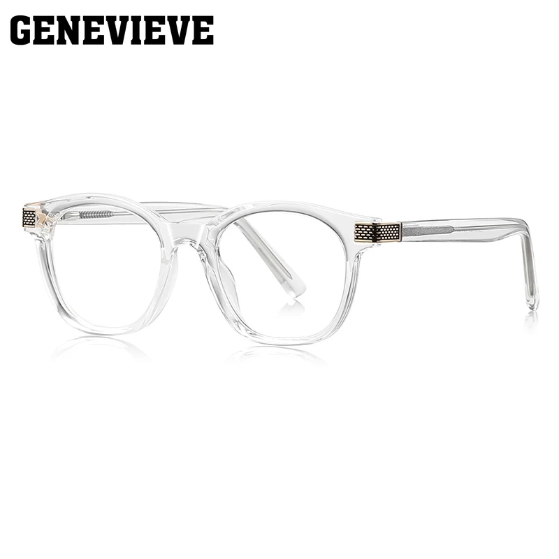 جنيف تصميم كلاسيكي بيضاوي بسيط للرجال والنساء مضاد للضوء الأزرق نظارات قراءة فوتوكروميك وصفة طبية قابلة للتخصيص LS107 #5