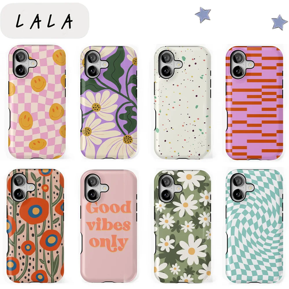 Stylish checkered pattern5 Phone Case for Samsung Galaxy S20 S23 S24 S25 S26 FE Plus Ultra Edge 4G 5G Luxury Double-layer Back