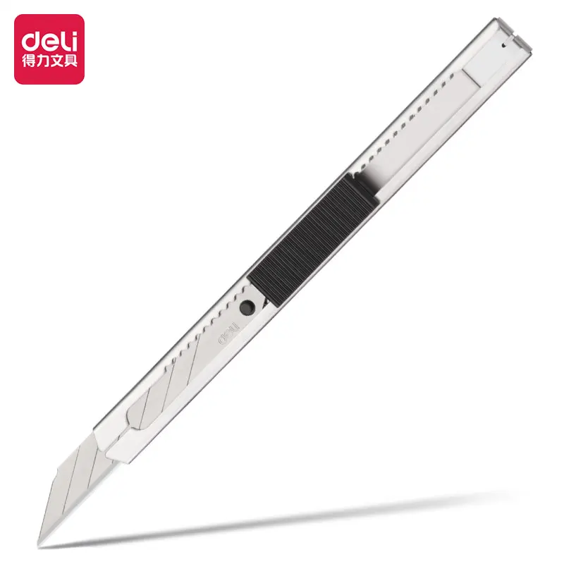 

Deli 2034 Mini Utility Knife Craft Knife Small Cutter 70x9mm SK5 Blade Sharp Office School Student Sharp Knife