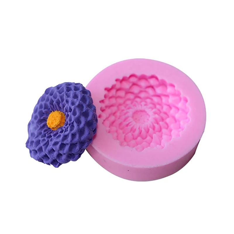 New 3D Beautiful Daisy Soap Mold Bakware Tools Flower Silicone Moulds Candle Molds Cake Decoration Tools