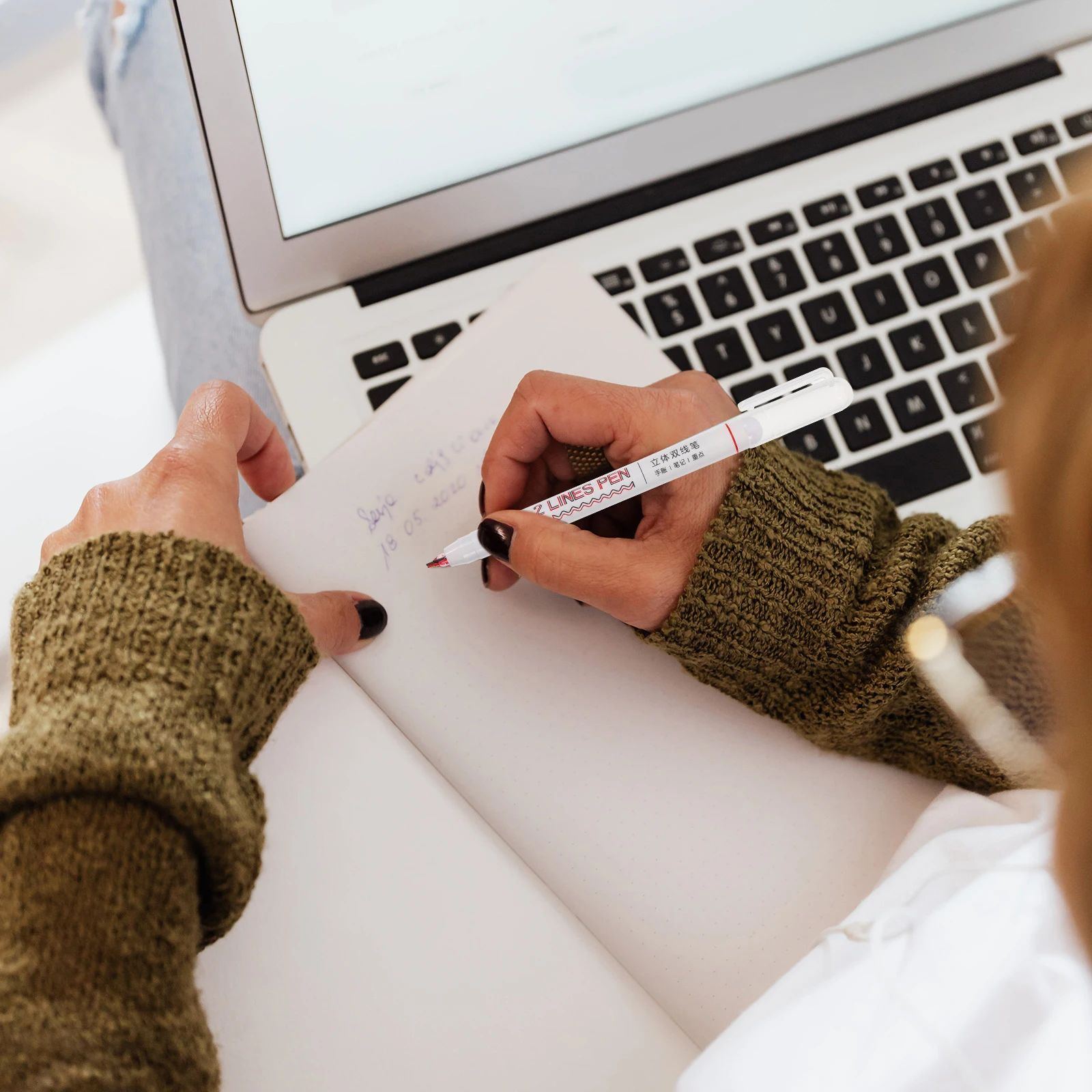 

6 шт., маркер с двойной линией, яркий цвет, эргономичная ручка, маркеры для школьных заметок, поздравительные открытки «сделай сам», рисование, письмо