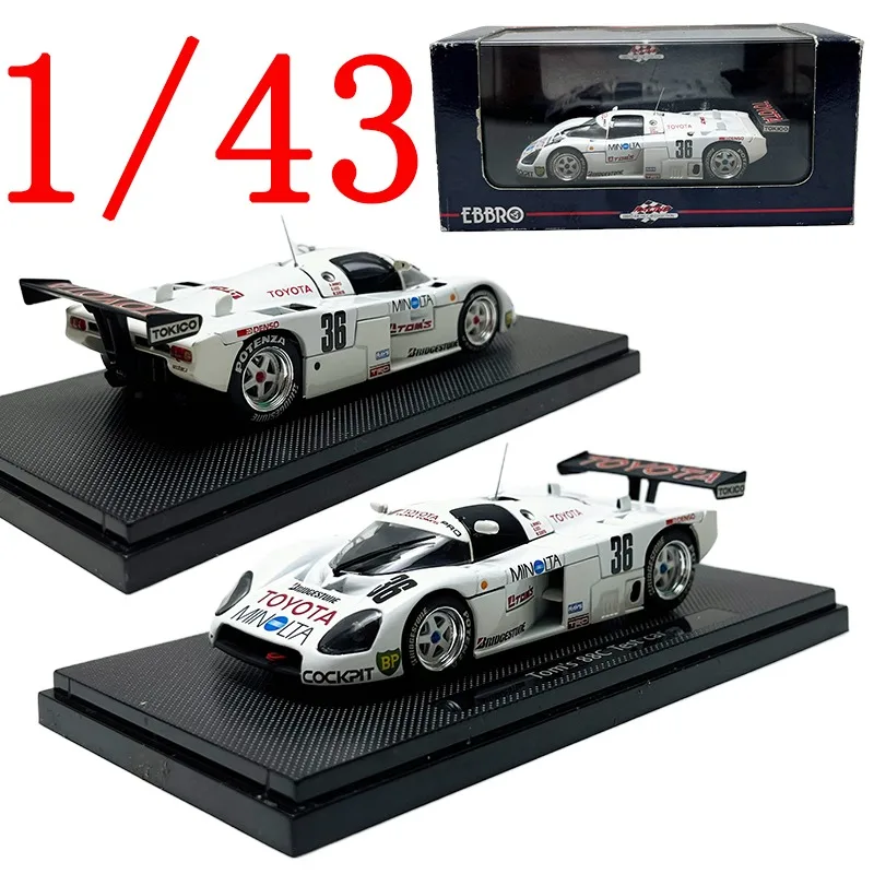 

EBBRO Diecast 1/43 Scale Toyota Alloy Model Cars Toyota TOMS 88C TEST CAR 36# Play Vehicles Toys for Boys Gift Original Box