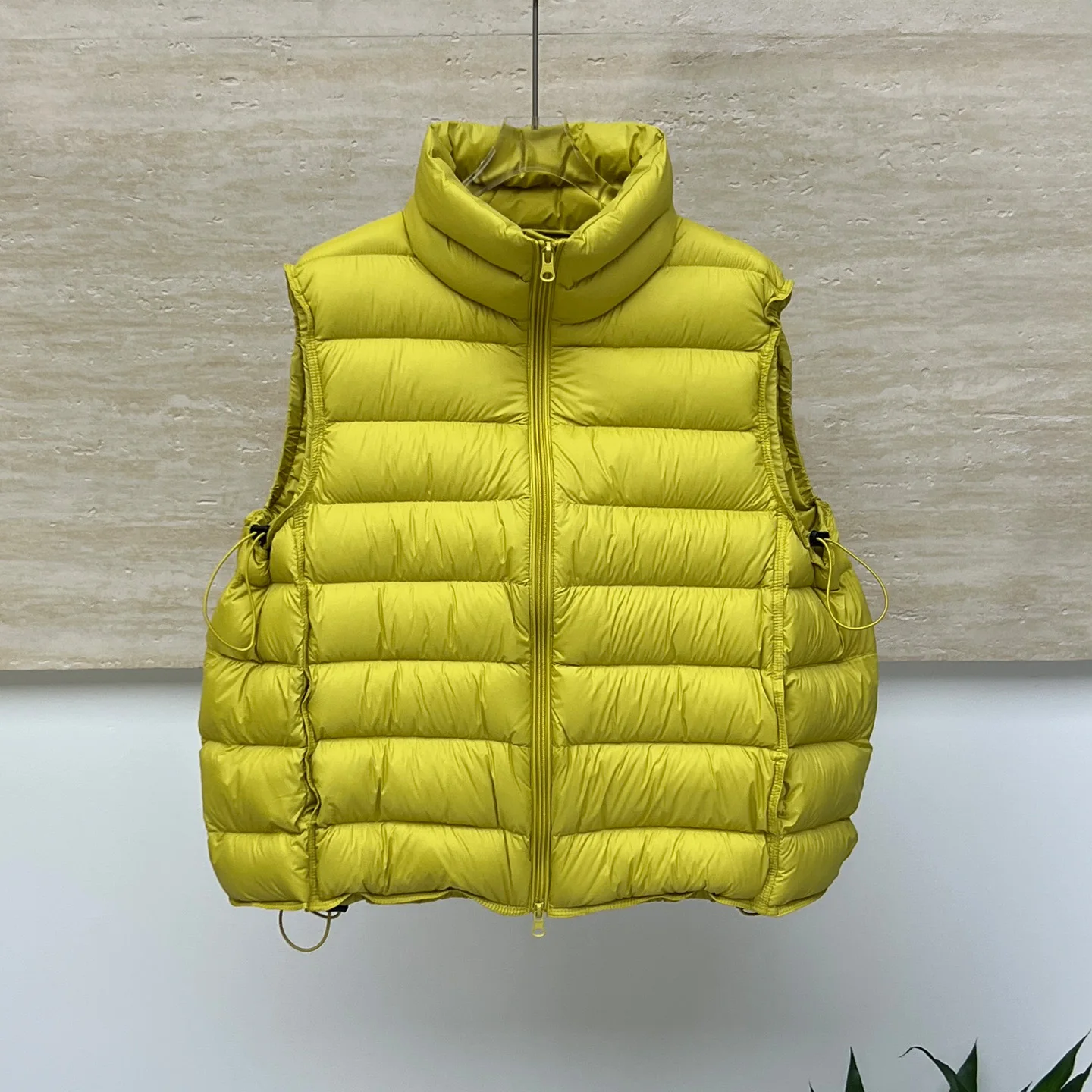 90er weiße Entendaunen-Daunenweste mit Schweinerippungen für Damen im Herbst und Winter, neue ärmellose Weste mit lockerem Kragen, lockere, leichte Weste